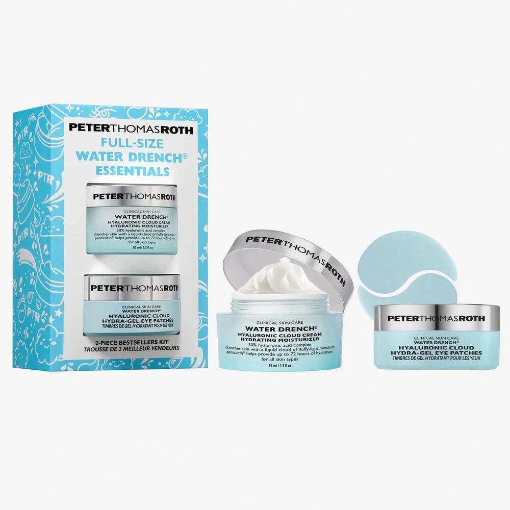 Peter Thomas Roth Full-Size Water Drench Essentials 2-Piece Kit New in Box